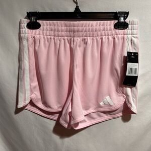 Adidas girls Light Pink Athletic Shorts